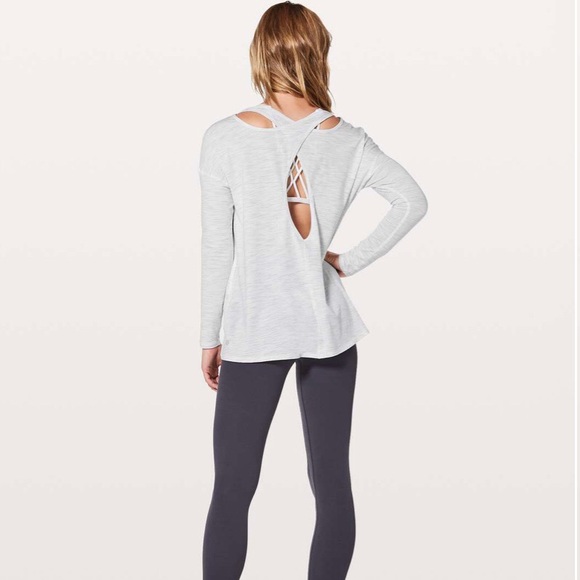 lululemon athletica Tops - Lululemon Back Into It Long Sleeve Pima Top 8 10